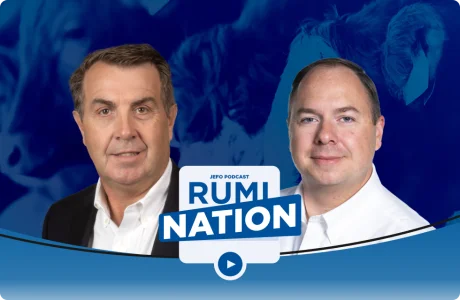 Dos expertos en nutrición animal presentados en el episodio 11 del pódcast Rumination – temporada 5 de Jefo.
