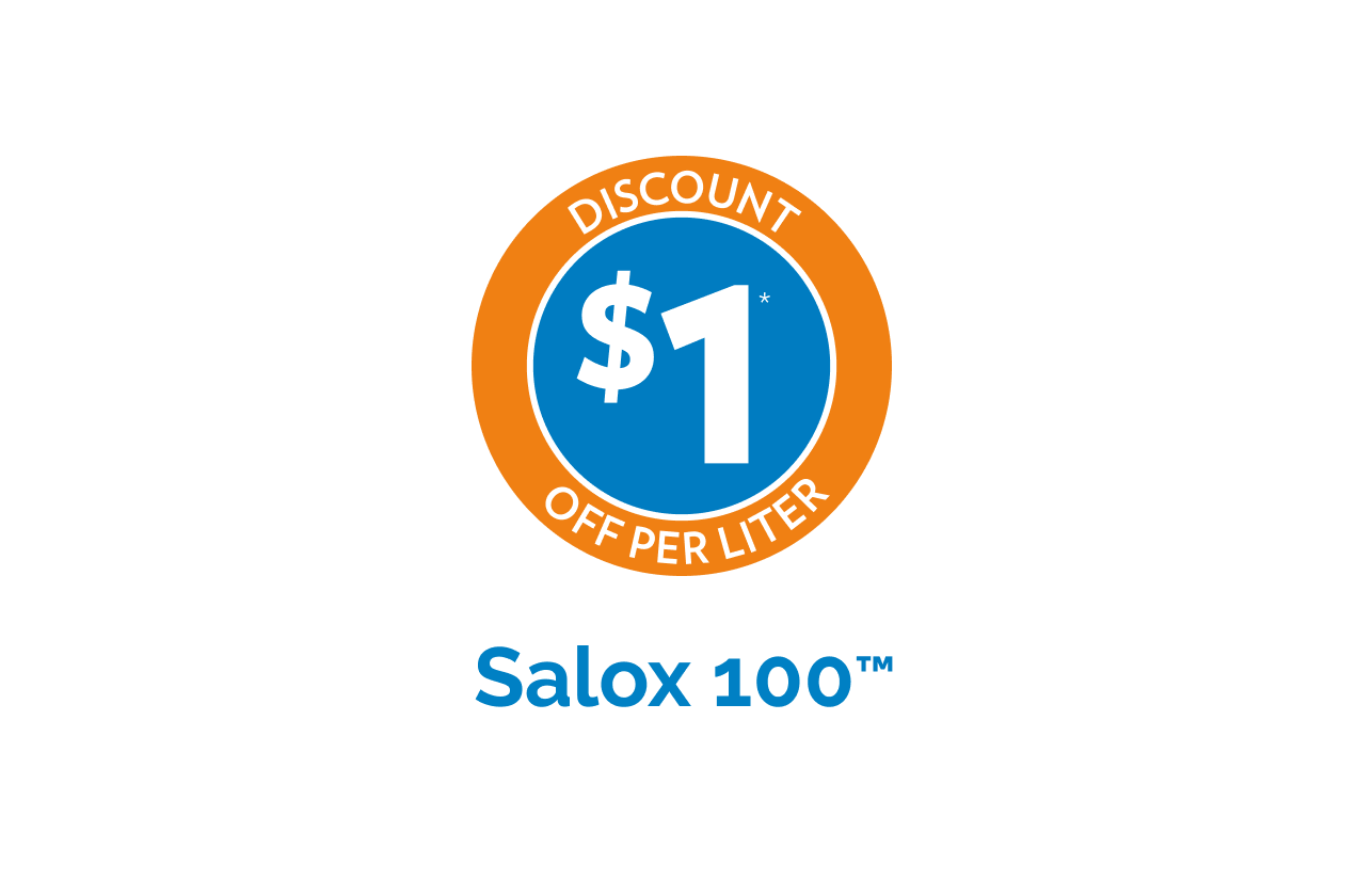 Jefo promotion: $1 off per liter of Salox 100™, a heat stress solution in animal nutrition.