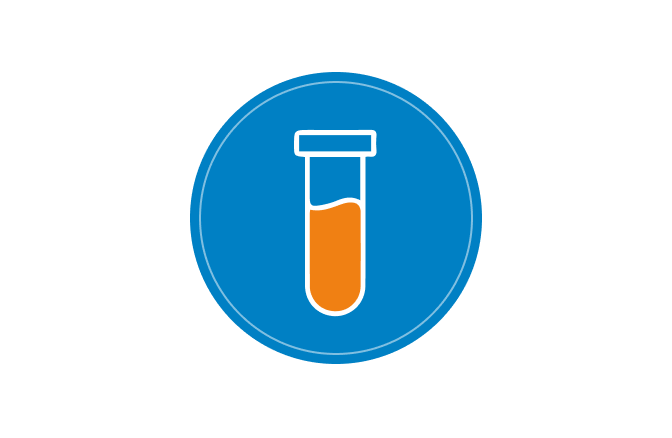 Icon of a test tube with liquid, symbolizing Jefo’s scientifically formulated solutions for managing heat stress in livestock.