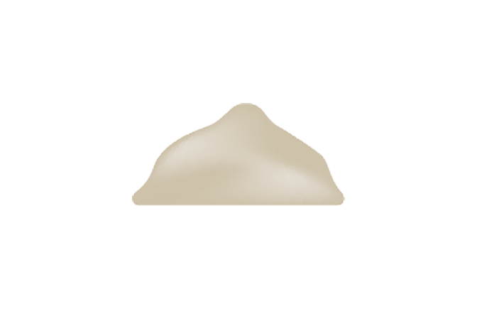 Mound of fine beige powder representing an active ingredient used in animal nutrition with JMT technology.
