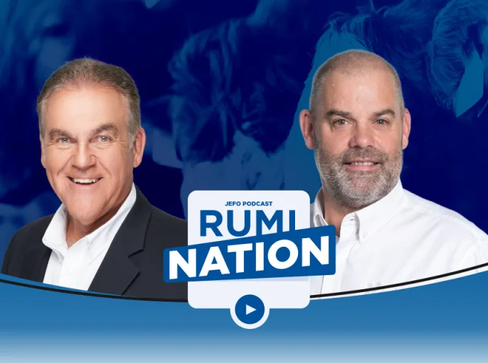 Portrait of two experts featured in episode 17 of Jefo Rumination podcast, season 5, focused on animal nutrition.