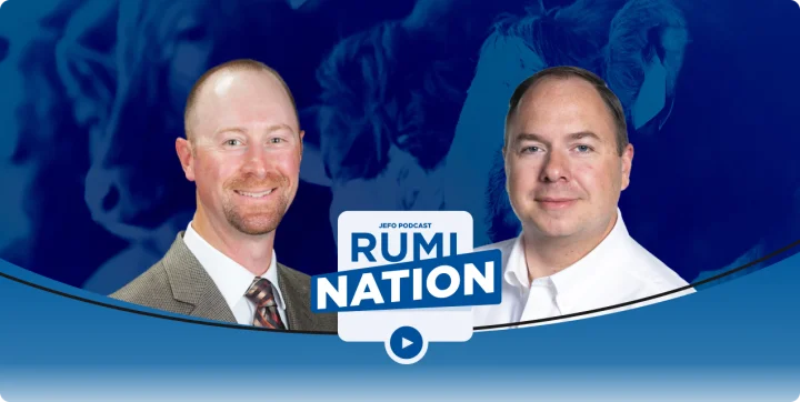 Two animal nutrition experts featured in episode 6 – season 5 of Jefo’s Rumination podcast.