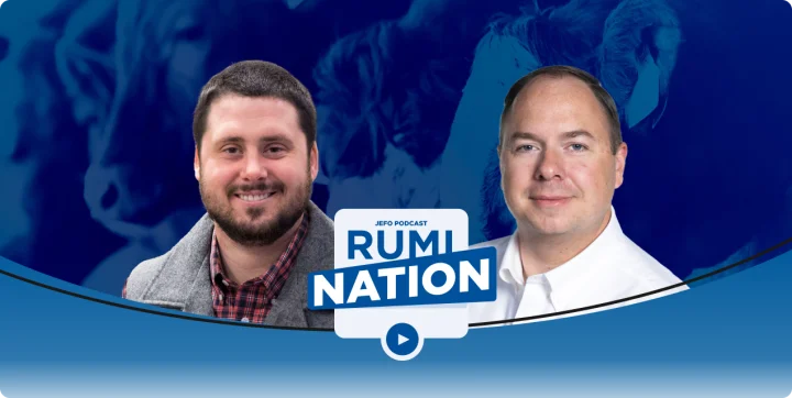 Two animal nutrition experts featured in episode 3 – season 5 of Jefo’s Rumination podcast.