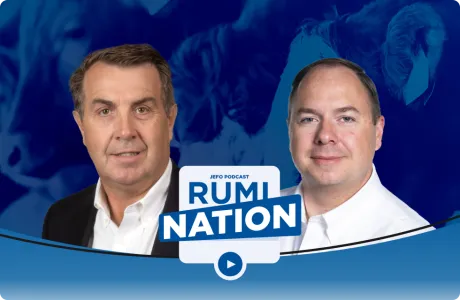 Dos expertos en nutrición animal presentados en el episodio 11 del pódcast Rumination – temporada 5 de Jefo.