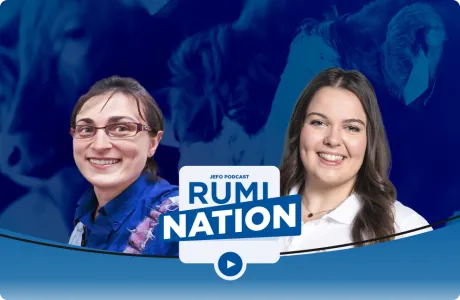 Two animal nutrition professionals featured in episode 2 – season 5 of Jefo’s Rumination podcast.