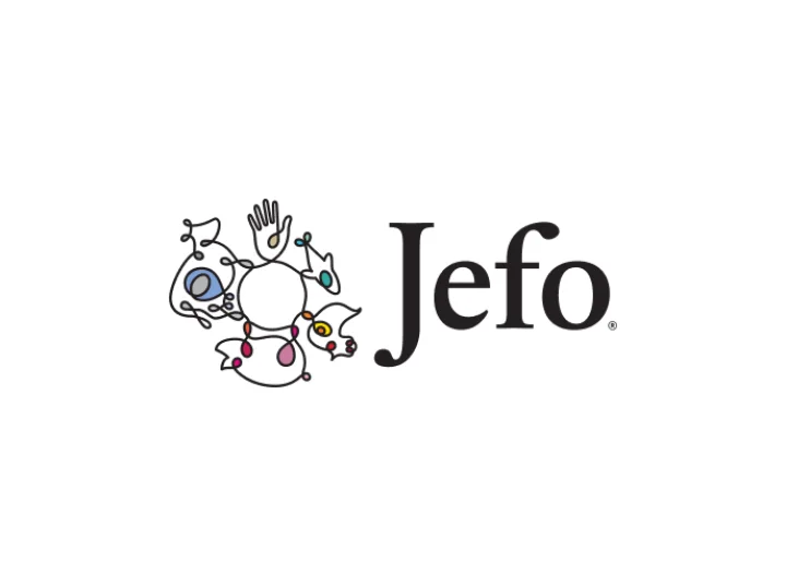 Jefo logo on white background
