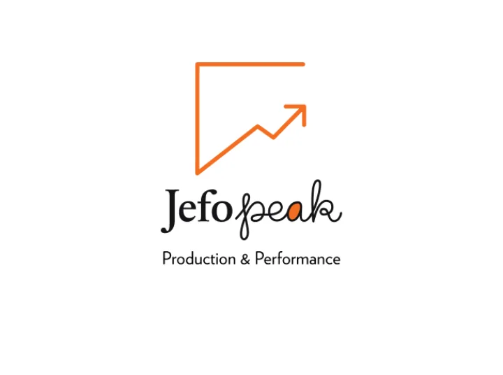 Jefo Peak logo with the "Production & Performance" tagline on a white background